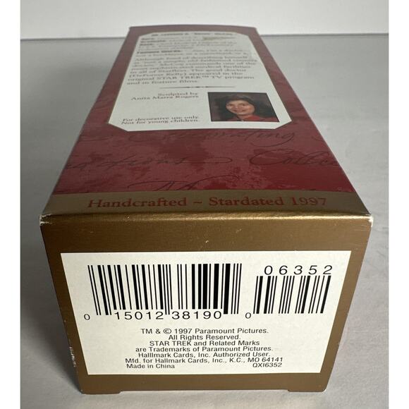 Hallmark Keepsake STAR TREK Dr. Leonard Bones McCoy 1997 Ornament - Picture 6 of 6